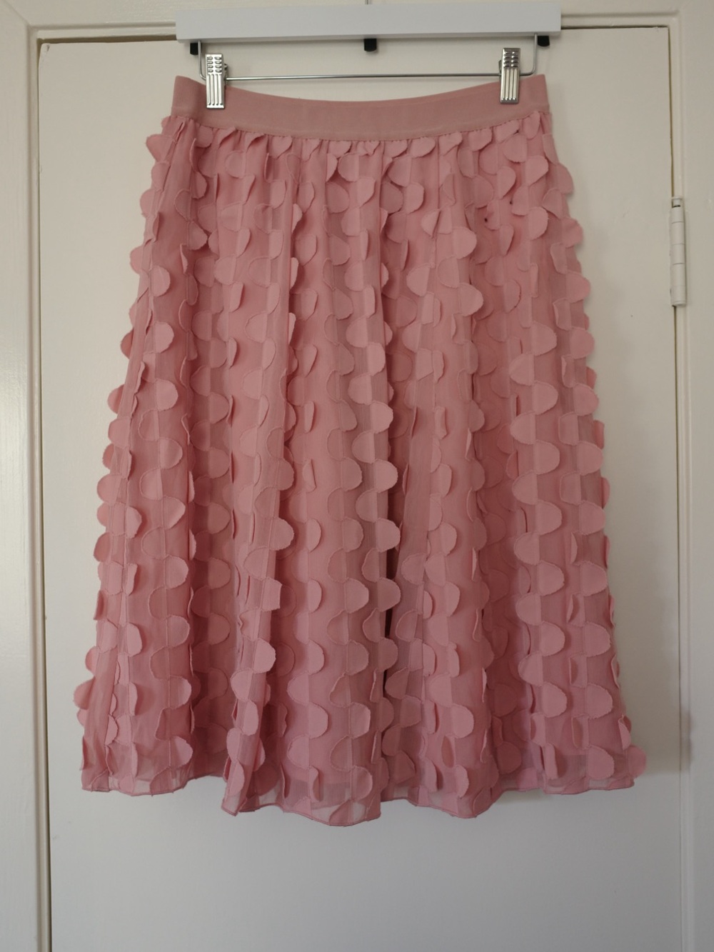 Ann Taylor Pink Petal-Accent Circle Skirt
